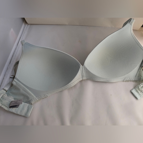 Victoria's Secret IPEX Lined No Wire Vintage Bra Set Pink Blue 38C - Picture 5 of 12